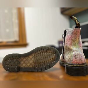 SOLD Dr. Martens 1460 Pascal Little Girls US 13 Rainbow Glitter Suede Boots